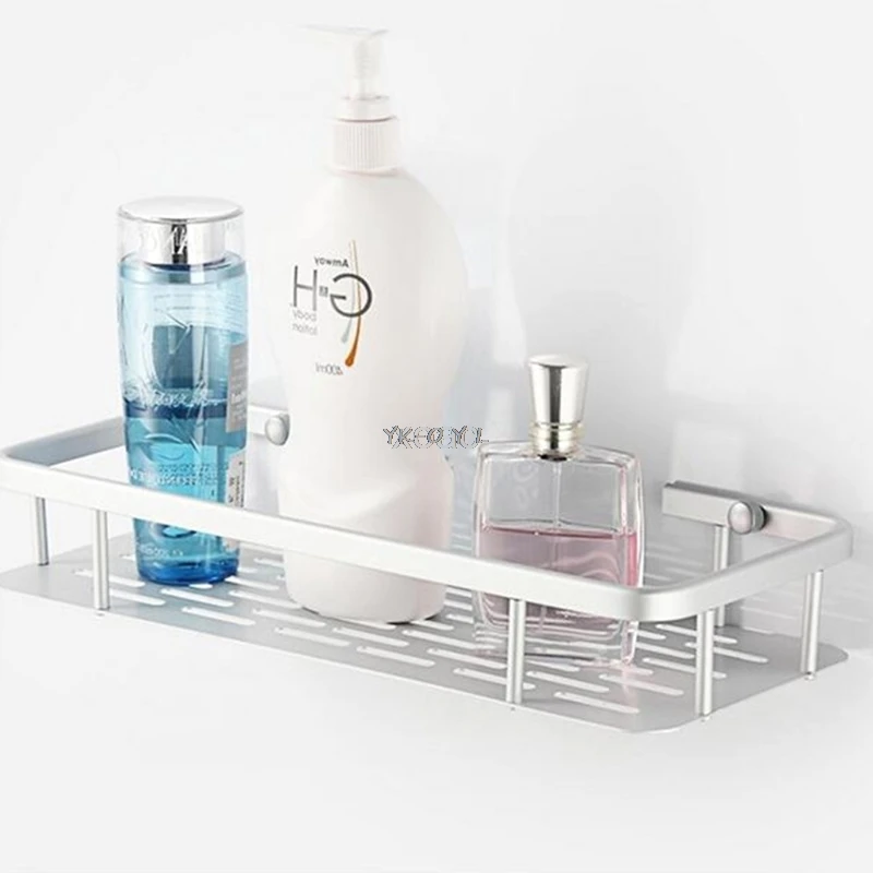 Space Aluminum Bathroom Shelf Shower Shampoo Soap Cosmetic Shelves Accessories Storage Organizer Rack Holder M13 | Обустройство дома