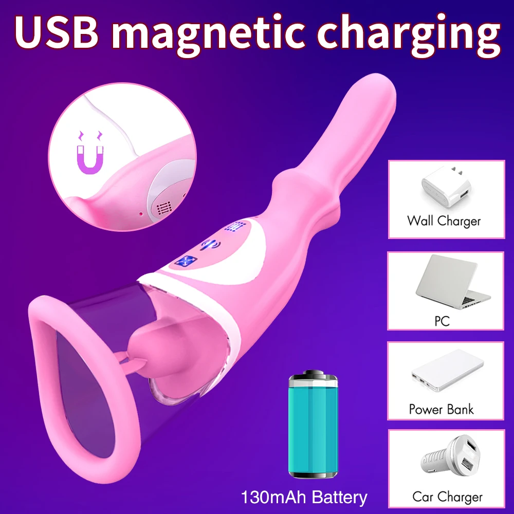 Телескопический женский оральный вибратор для клитора стимуляция точки G соска