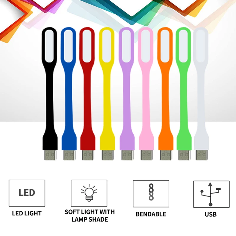 Гибкий USB LED свет гаджеты для домашнего офиса светодиодный Ночной свет работы USB светодиодный светильник для Мощность банк настольных USB гаджет