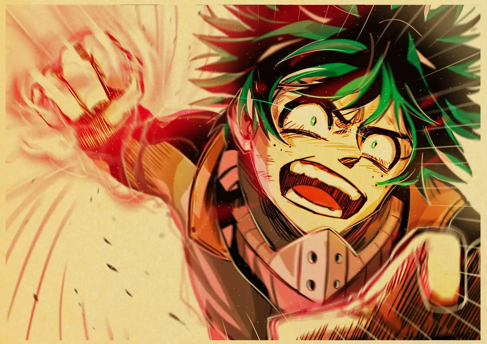 Японский аниме My Hero Academy Ретро плакат домашний художественный декор плакат из крафт-бумаги живопись наклейки на стену