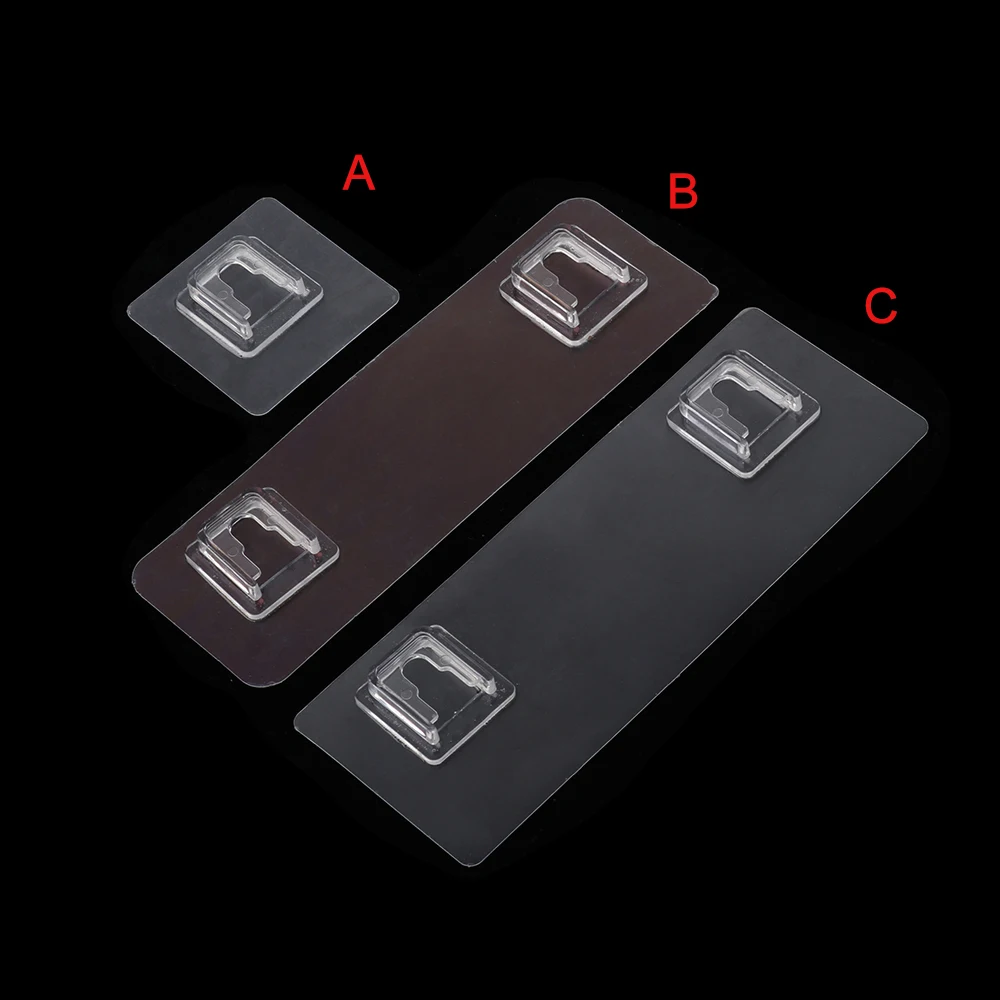 2/5 шт. Прозрачный бесследный сильный клейкий крючок наклейка на полку для ванной