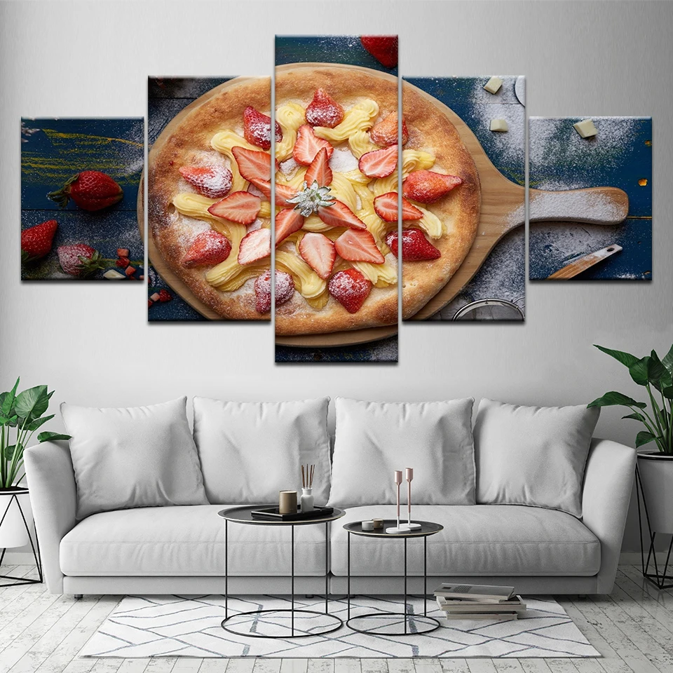 Картина на холсте для приготовления пиццы 5 шт. настенная живопись модульные обои