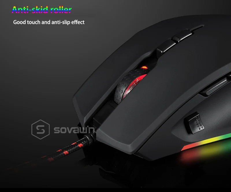 Motospeed V80 игровая мышь Проводная RGB профессиональная геймерская мышь USB 3D с силикагелем подставка для запястья коврик для мыши для компьютера ПК ноутбука