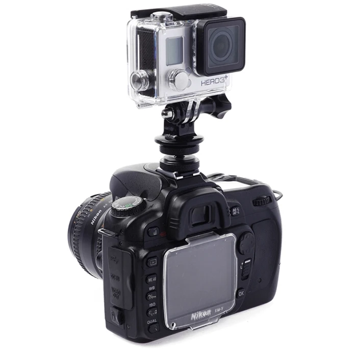 Адаптер для крепления штатива + 1/4 дюймовый Canon Nikon SLR GoPro Hero 4 3 2 SJCAM |