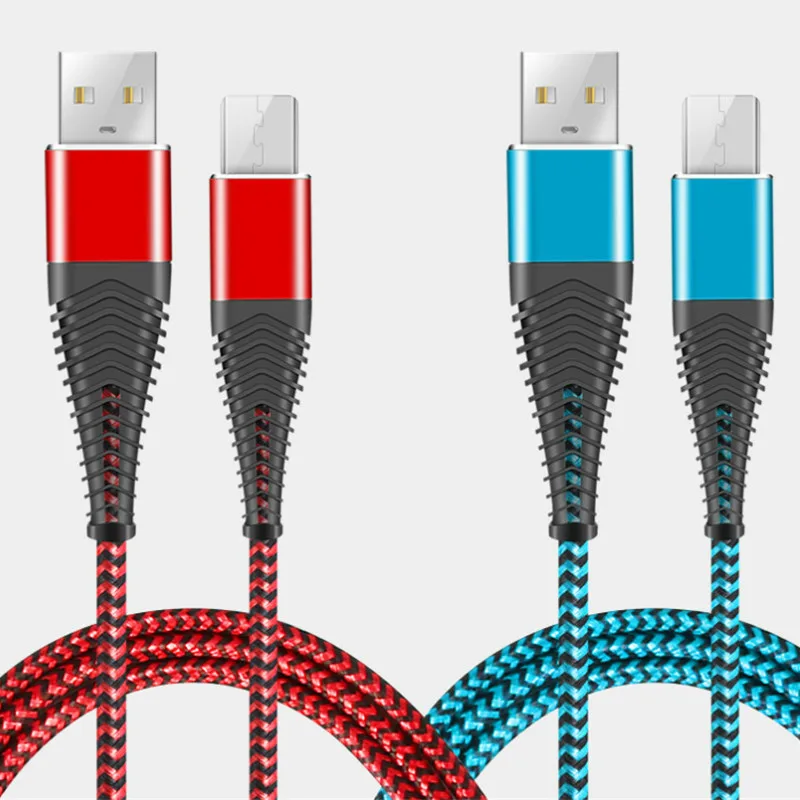 2 шт вместе Micro USB кабель для зарядки с оплеткой и 5000 + изгиб срок службы samsung Nexus LG