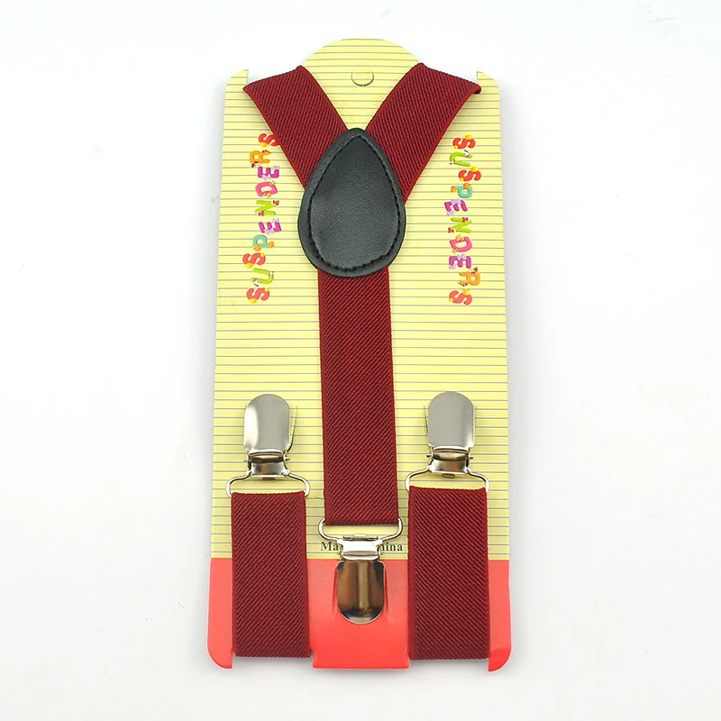 Детский набор для мальчиков и девочек цвет Бургунди эластичная искусственная