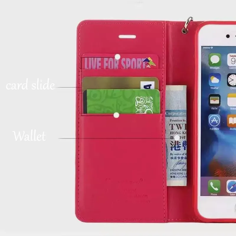 Чехол-книжка из искусственной кожи Hanman для Apple iPhone 5 5S SE 6 6s 7 8 Plus X Чехол-бумажник с
