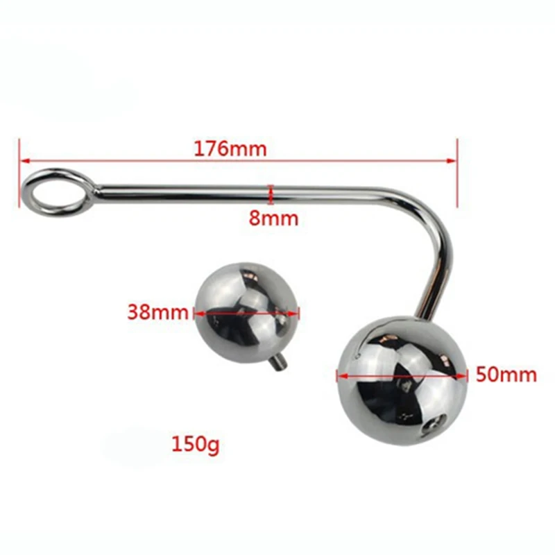 Anal Hook sex toys 2 replaceable balls Stainless Steel butt plug bandage Drop shipping | Красота и здоровье