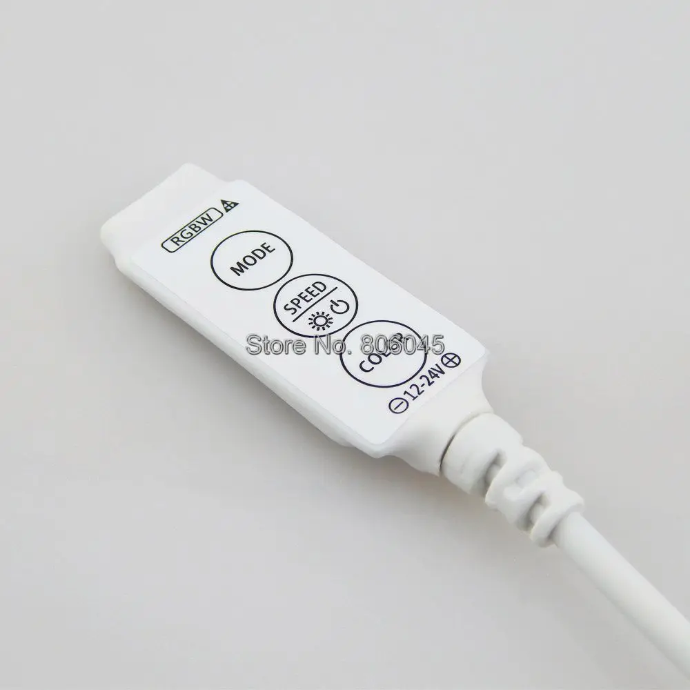 Мини DC12-24V 3A * 4CH 12A светодиодный контроллер с тремя кнопками встроенное управление