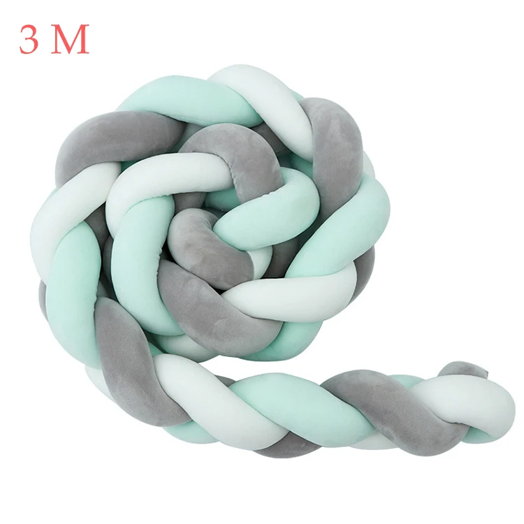 3M 7G 1 шт. 1 м/2 м/3 м кровать для новорожденных детская кроватка с амортизатором бампер узел Новорожденный ребенок ручной работы нодический узел новорожденный кровать бампер младенческой комнаты декор - Цвет: 3M 7G