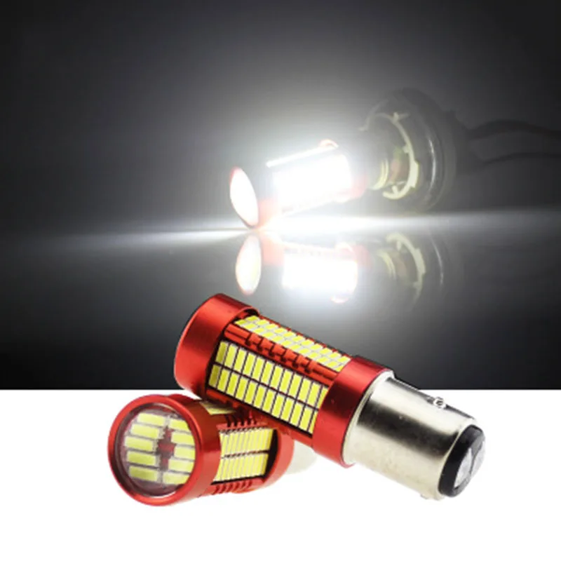 

4pcs Super Bright White BAY15D Ba15s 1156 1157 S25 106smd 4014 led P21W 30W LED SMD Backup Reverse Led lamp Brake Light DC 12V