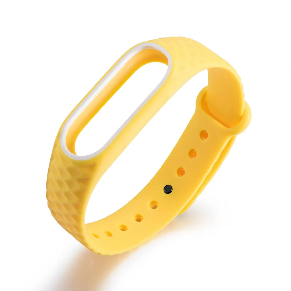 Цвет: желтый Сменный силиконовый ремешок на запястье для Xiaomi mi Band 2 Xao mi Xiomi mi Band 2, умный браслет на запястье, стильные мягкие ремни - Цвет: Цвет: желтый