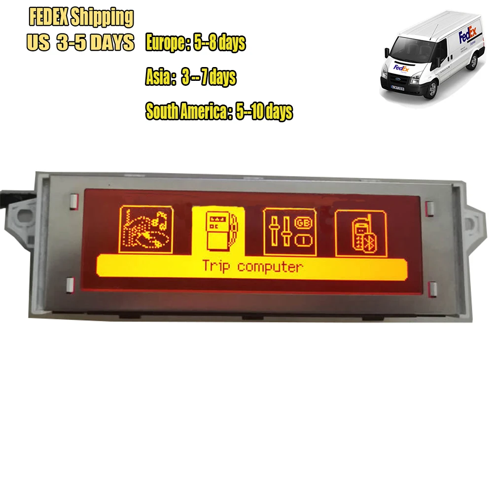 

RED display monitor screen 4 menu display FOR Peugeot 407 408 307 Sega triumph C5 Red Screen (12 pin) FEDEX SHIPPING