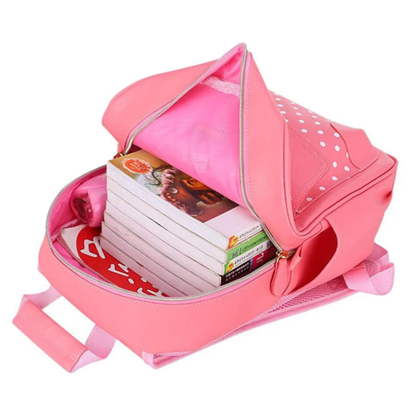 Cute Children Backpacks For Kids 1-6 Grade Orthopedic Knapsack High Quality PU Children's Satchel Girls School Bags Portfolios | Багаж и