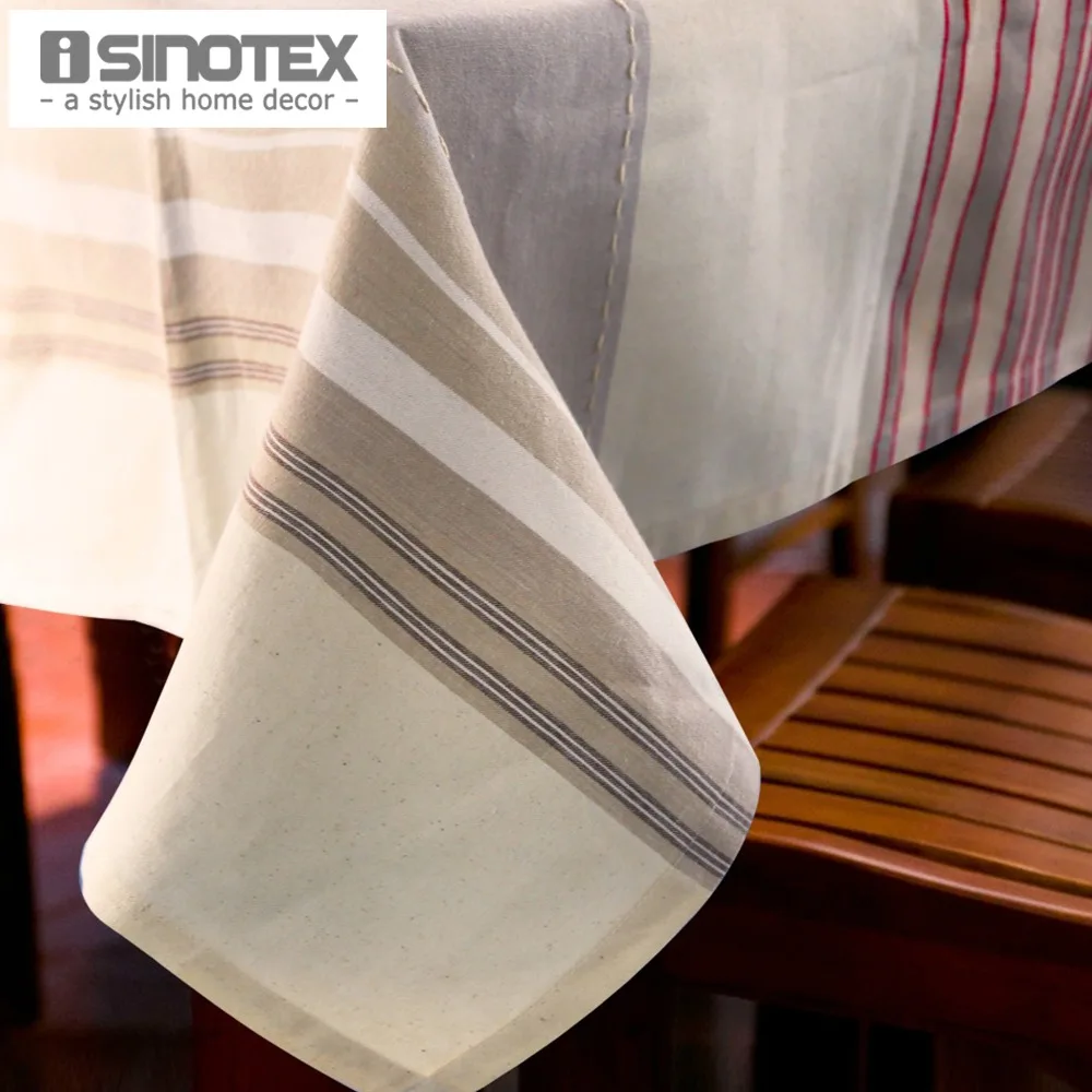 

Linen Party Table Cloth Striped Square Decor Table Cover Rectangle Rustic Tablecloth For Wedding Decorative Banquet Home Feast