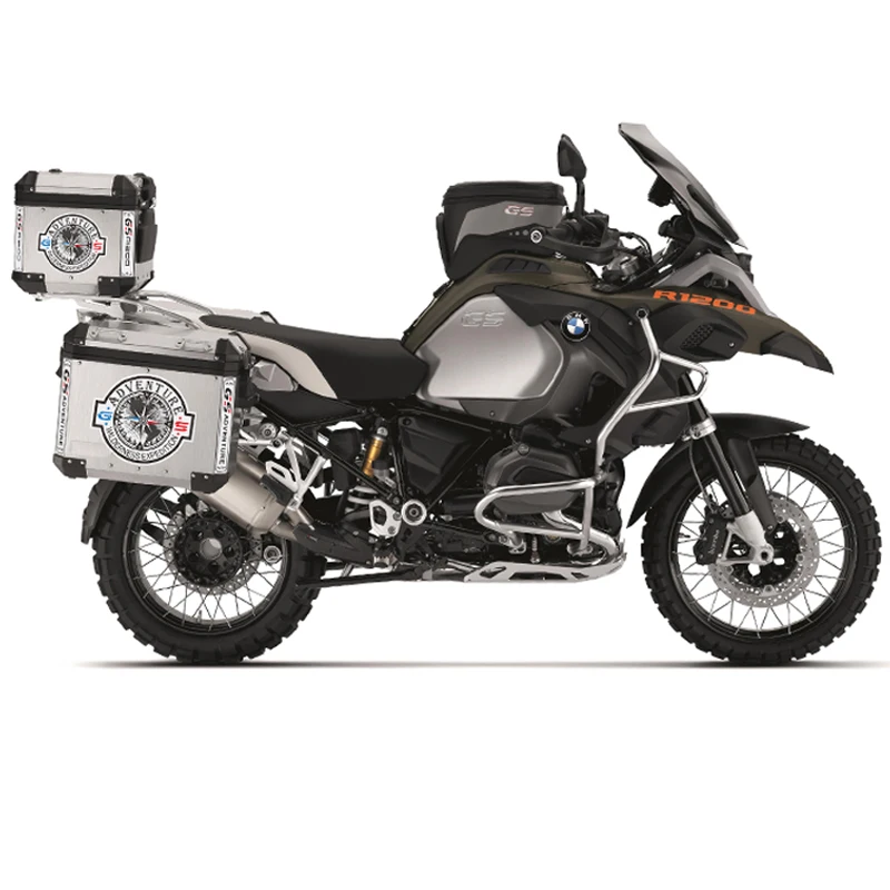 1 Набор наклеек на задний багажник мотоцикла adventure racing global R1200GS F800GS F700GS для