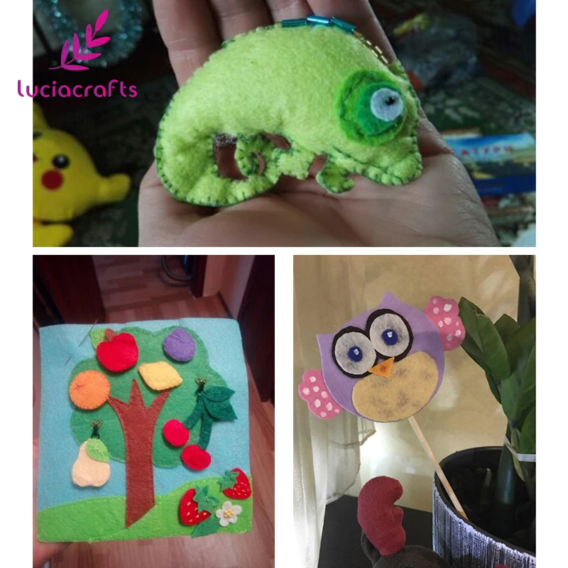 Lucia crafts 40 цветов 15x1 5 см/30х30 см Нетканая фетровая Полиэстеровая ткань ткани для