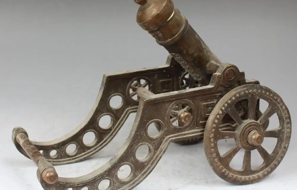 Бесплатная доставка 13 &quotсобирайте Китайскую Народную коллекцию бронзовой пушки