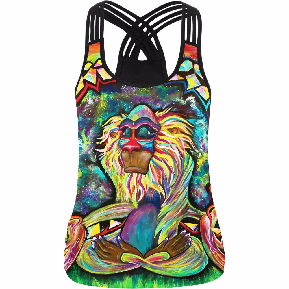 Горячие модели Новый 2017 Для женщин жилет Мода Повседневное лето цифровой печати