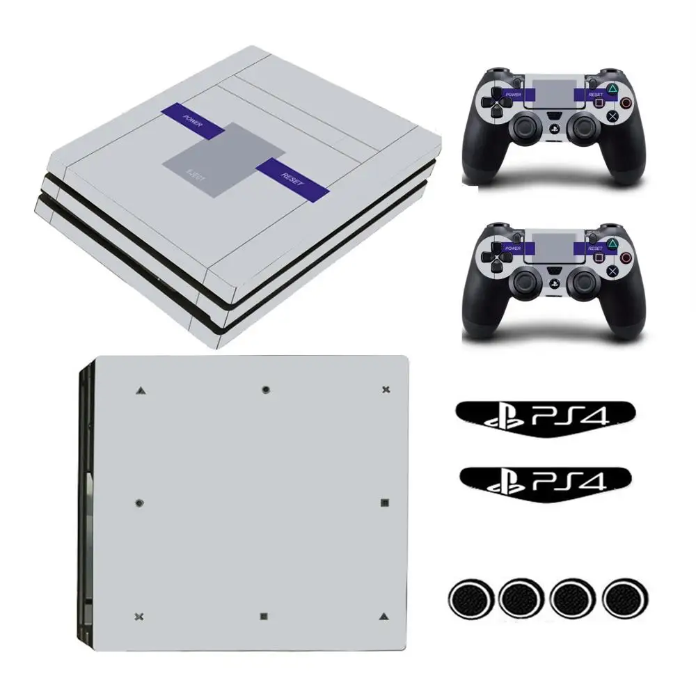 YSP4P-1983 PS4 Pro наклейки для Playstation 4 PRO консоли и контроллер кожного покрова наклейки геймпад протектор наклейки элегантный Стиль - Цвет: YSP4P-1983