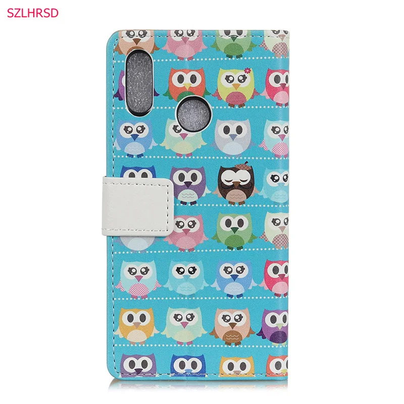 Для Wiko View2 случае мода мультфильм печатных флип бумажник Искусственная кожа