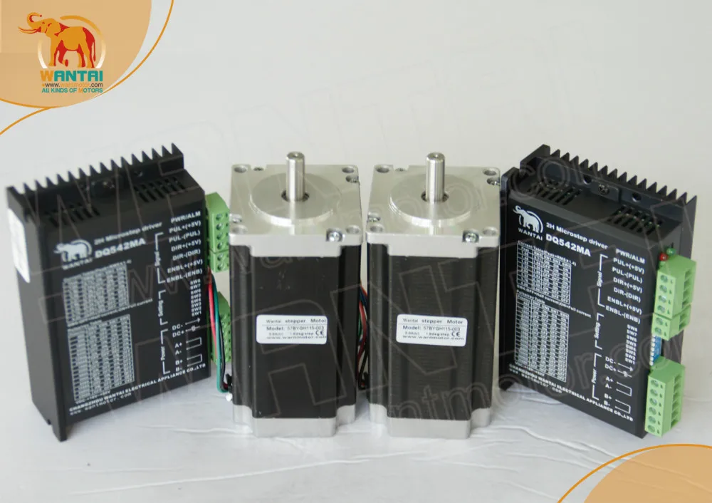 Акция! Шаговый двигатель Nema 23 Wantai 425oz-in 3-осевой чпу и драйвер 50 в пост. Тока пиковый