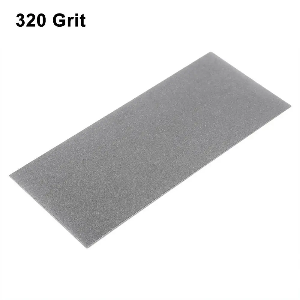 320 Grit 80-3000 зернистость алмазная пластина тонкий нож точилка угол для шлифовки камня/нефрита/уплотнения резной нож/дерево ремесла пластина шлифовальный инструмент - Цвет: 320 Grit