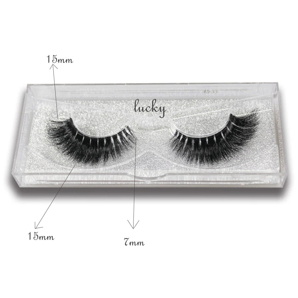 1 шт. 3D норковые ресницы черная лента натуральные длинные накладные легкие
