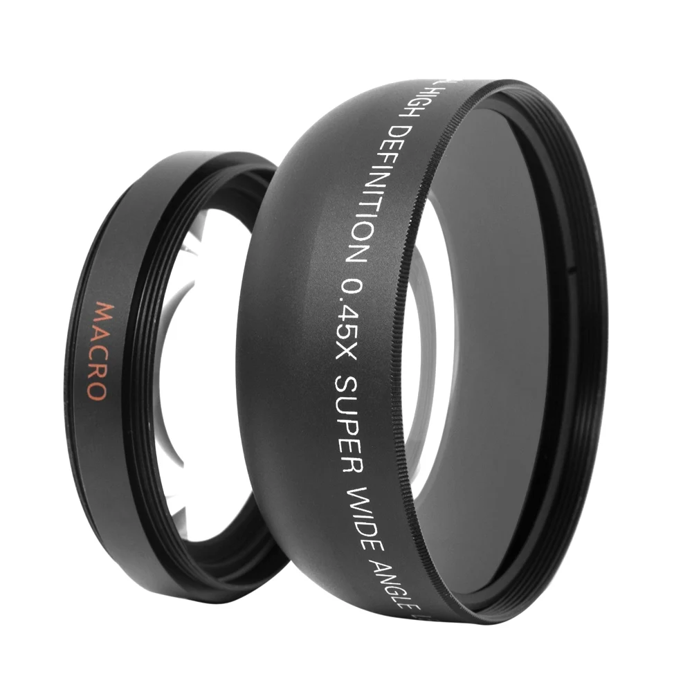 HD 52MM 0.45x Wide Angle Lens with Macro for Canon Nikon Sony Pentax DSLR Camera | Электроника