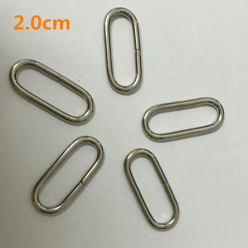 50 шт. овальная пряжка 20 мм внутренний диаметр Серебряная одежда и сумка подтяжки