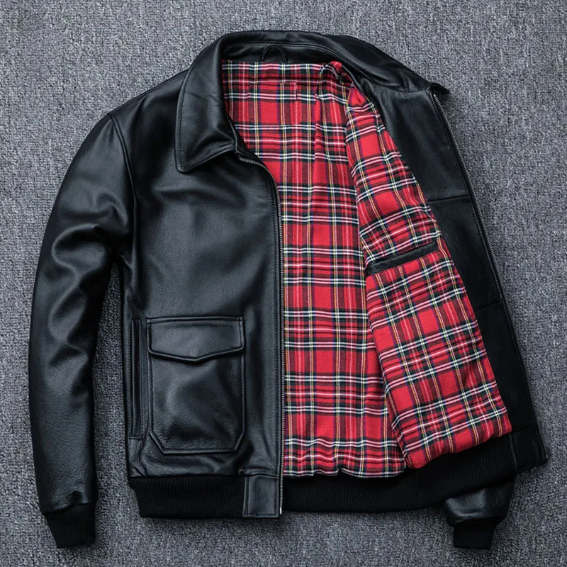 MAPLESTEED Air Force летная куртка мужская Толстая коровья кожа куртка мужской пилот Кожаный Костюм Куртка бомбер мужская зимняя куртка M055