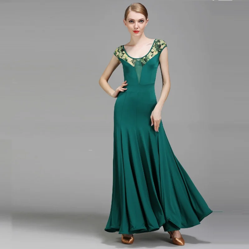 

Lady Standard Ballroom Dress Woman Ballroom Dance Competition Suit Standard Waltz Foxtrot Modern Dance Dress Tango Dress B-6222