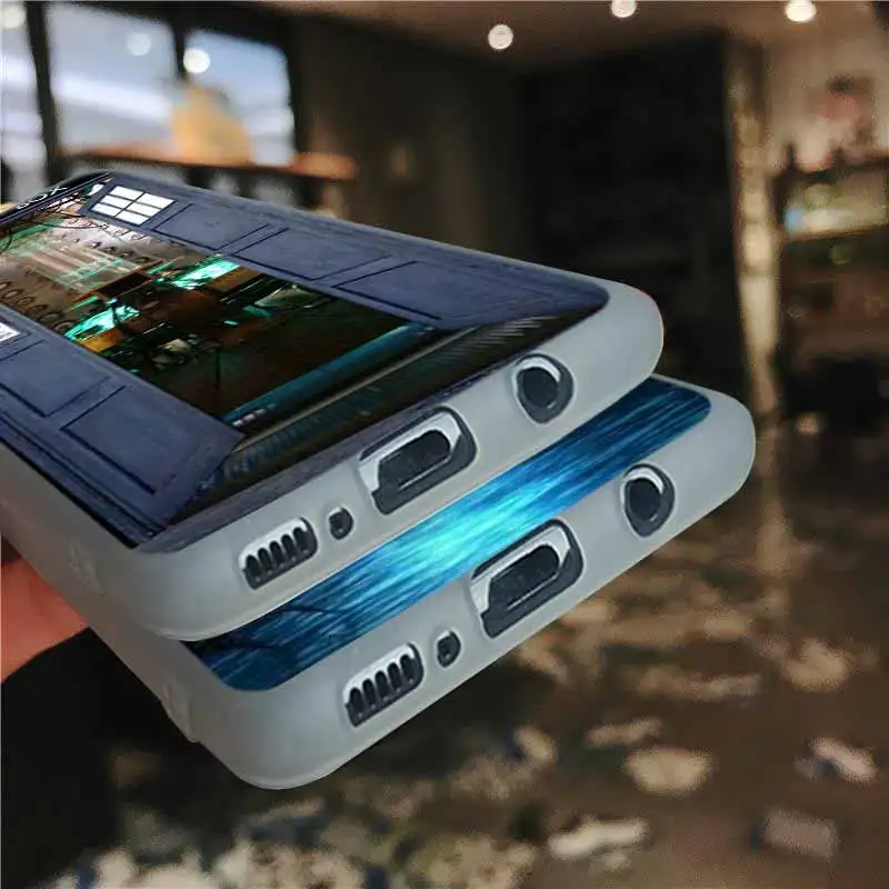 Мягкий чехол для Samsung Galaxy S21 S20 S11 S10 S9 S8 Plus S7 Edge S10e Ultra Tardis Box Doctor Who | Мобильные
