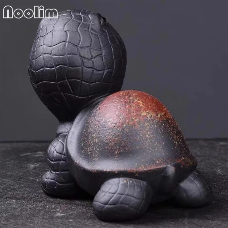 Керамический чай ручной работы богатство черепаха домашний питомец пурпурная