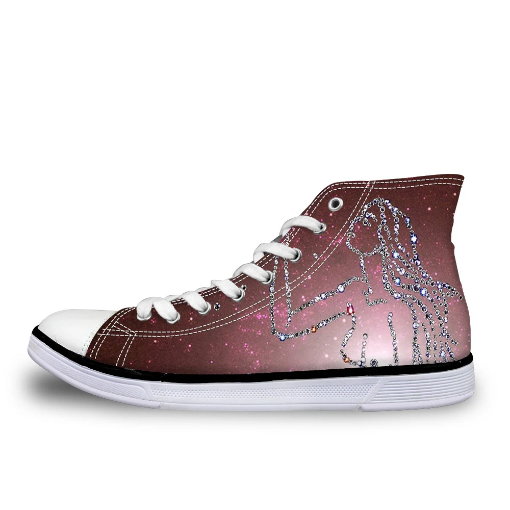 WHEREISART/женские высокие вулканизированные туфли с рисунком галактики женские