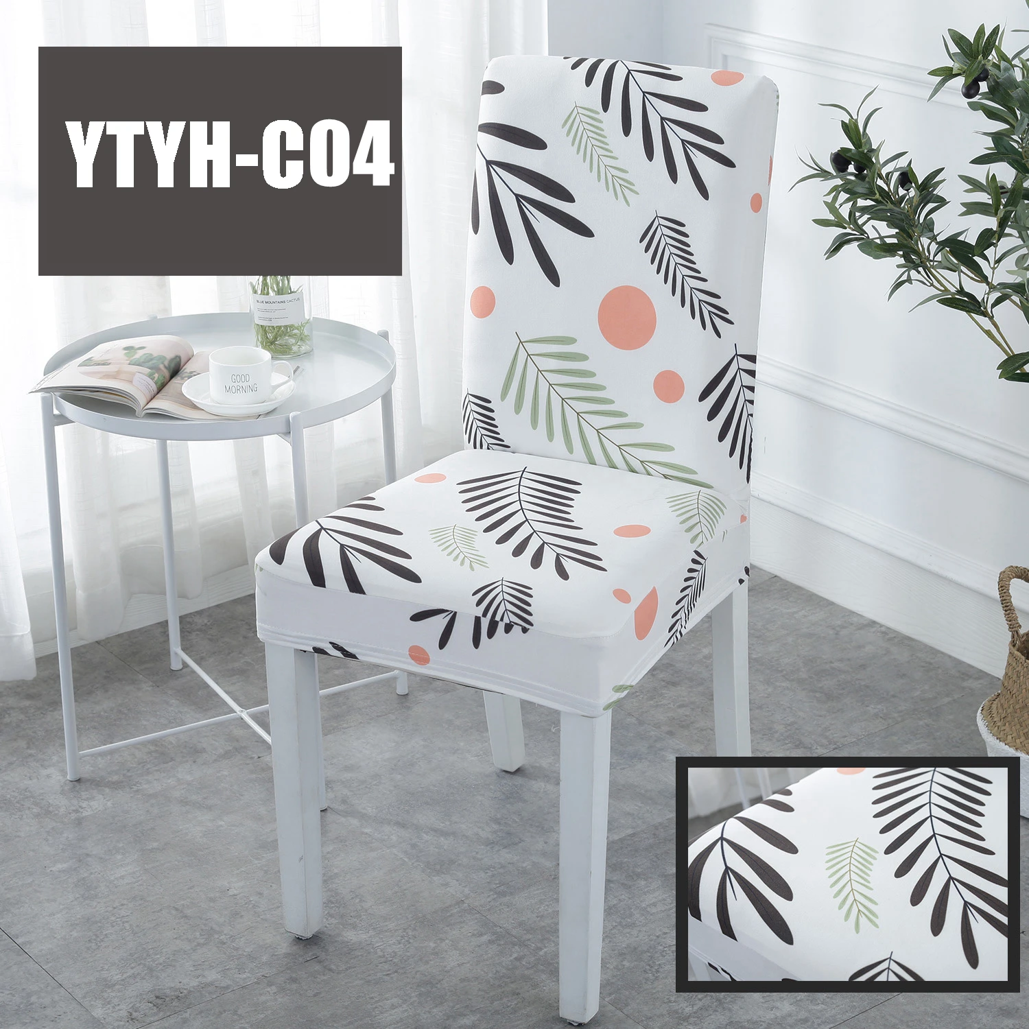 YTYH-C04 Чехлы на стулья спандекс Банкетный Свадебный Чехол для стула Slipcover Asent Capa Para Cadeira Externa Чехлы для обеденных Вечерние - Цвет: YTYH-C04