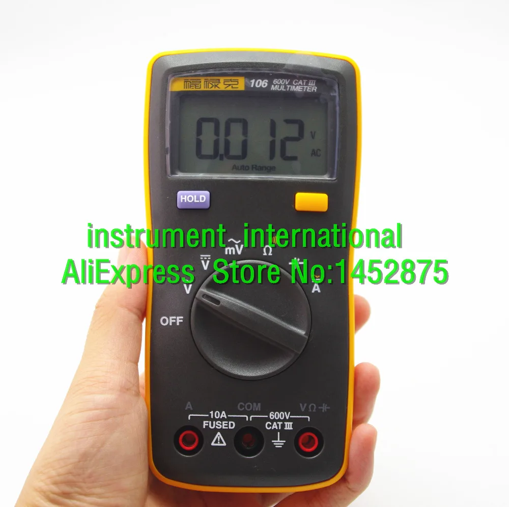 Fluke 106 Palm-sized Digital Multimeter with soft case kch12 Professional in the palm of your hand F106+kch12 | Инструменты