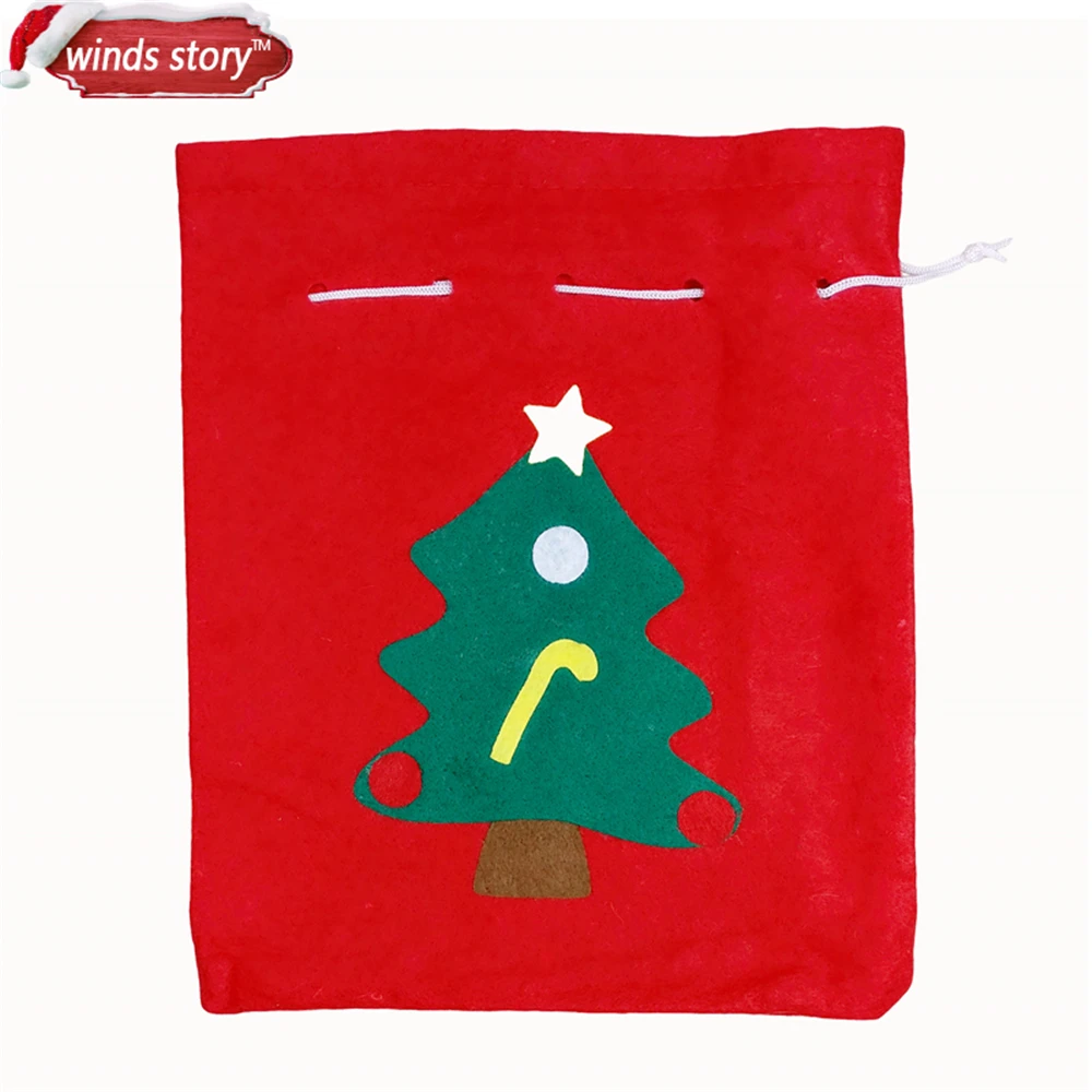 6 шт большой мешок Санта Клауса Рождественский Подарок новогодний Деда Мороза на