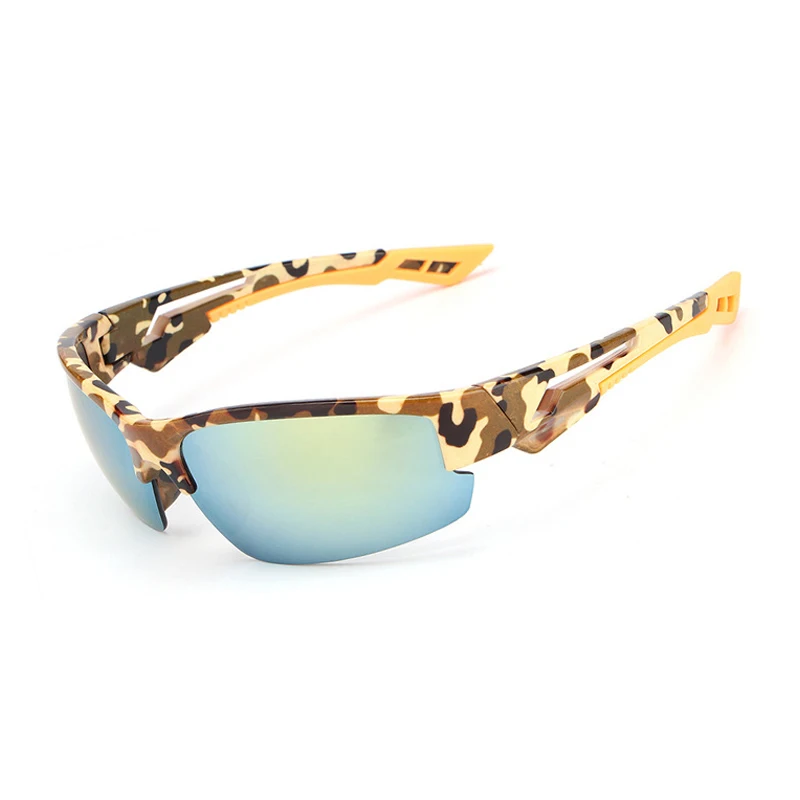 Мужские камуфляжные солнцезащитные очки прямоугольные зеркальные мужские