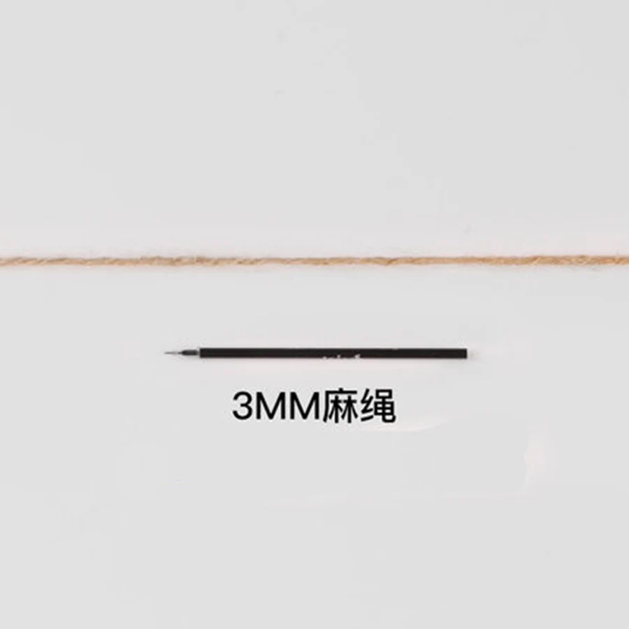3mm 60m 10 м 50 м 200 м 400 м Конопляный джутовый шнур DIY/декоративный ручной работы витой веревочный аксессуар для бумаги крафт упаковочная коробка линия - Цвет: 3mm 60m