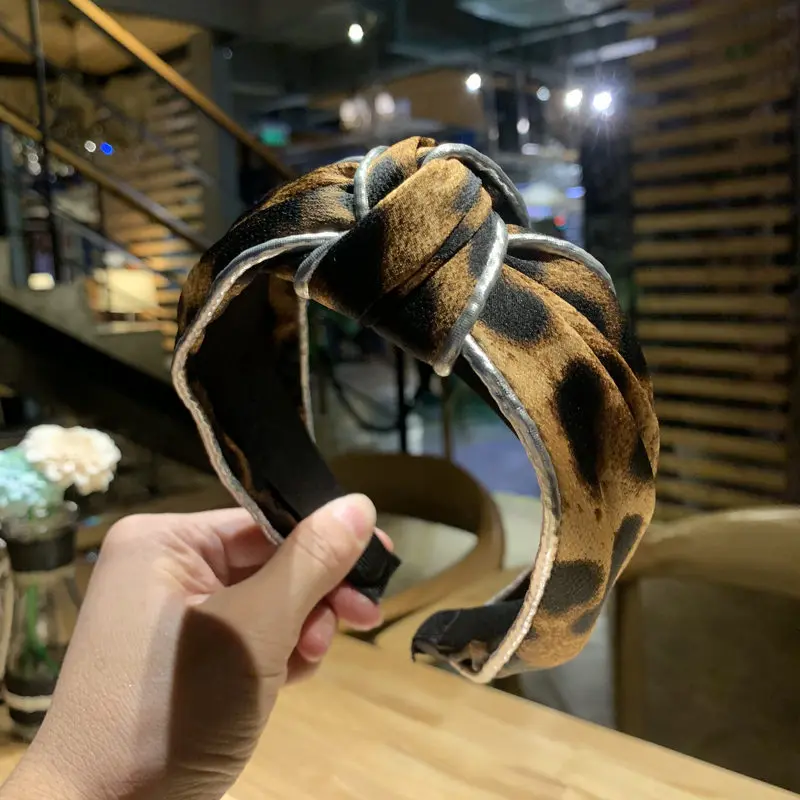 2 шт./лот обруч для волос в Корейском стиле девушек с леопардовым принтом