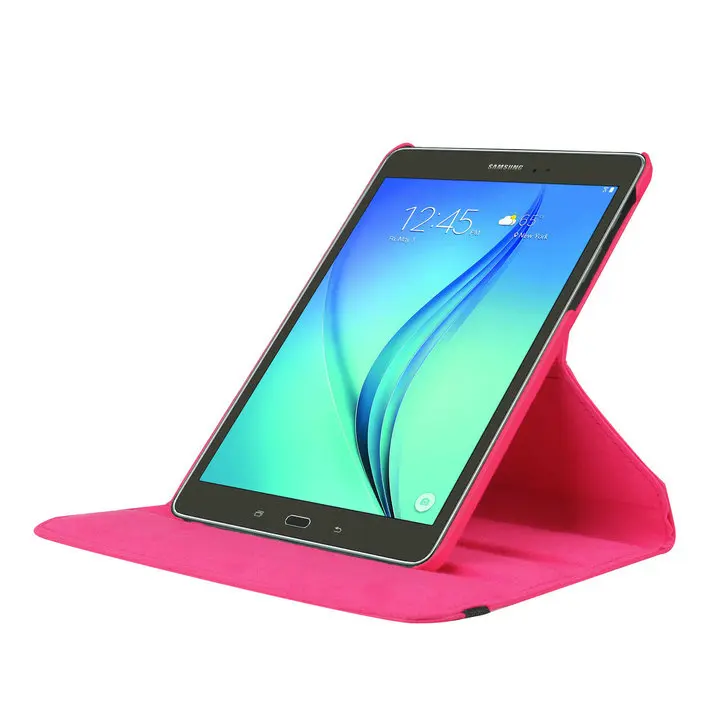 360 градусов вращающийся личи искусственная кожа флип чехол для Samsung GALAXY tab A T580 T585