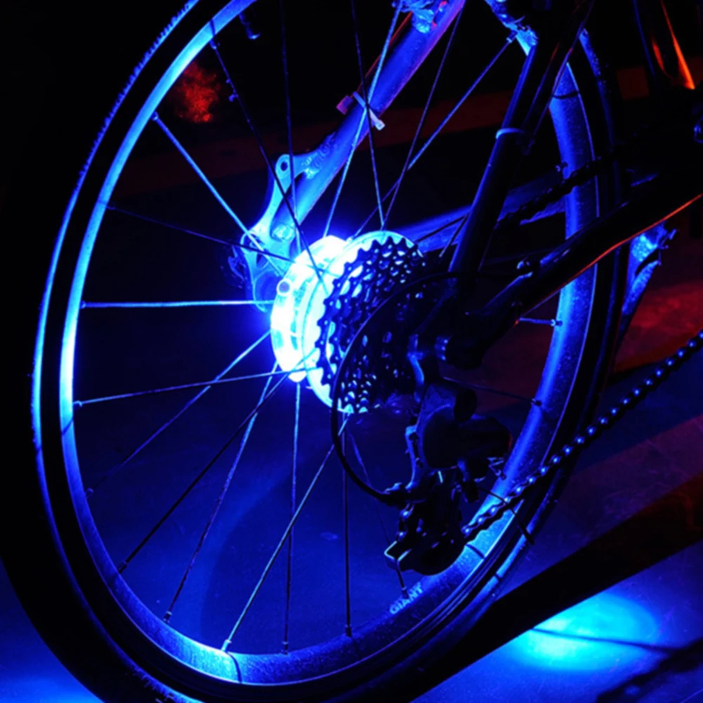 Tire Lamp Waterproof Colorful Motorcycle Spoke Light Led Warning ABS Wheel Decorative Flash Bike Safety 3 Mode Bicycle | Спорт и
