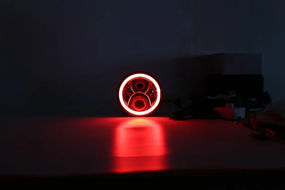 7 дюймовый круглый 60 Вт RGB синий зуб Авто светодиойдный налобный светильник