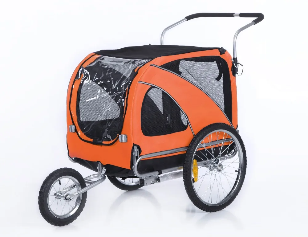 2 in 1 Bike Pet Trailer Bicycle Jogger for Dog Carts 10202 | Спорт и развлечения