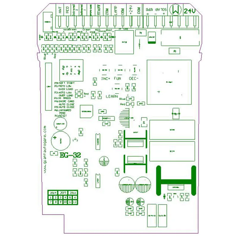 Раздвижные ворота открывалка Двигатель Блок управления PCB монтажная плата контроллера электронная карта для KMP серии