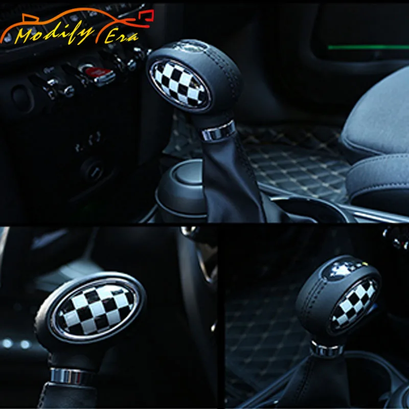 Новинка, ручка переключения передач, чехол-накладка на голову для MINI Cooper F55 F56 F54 F57 F60, наклейки для автомобиля