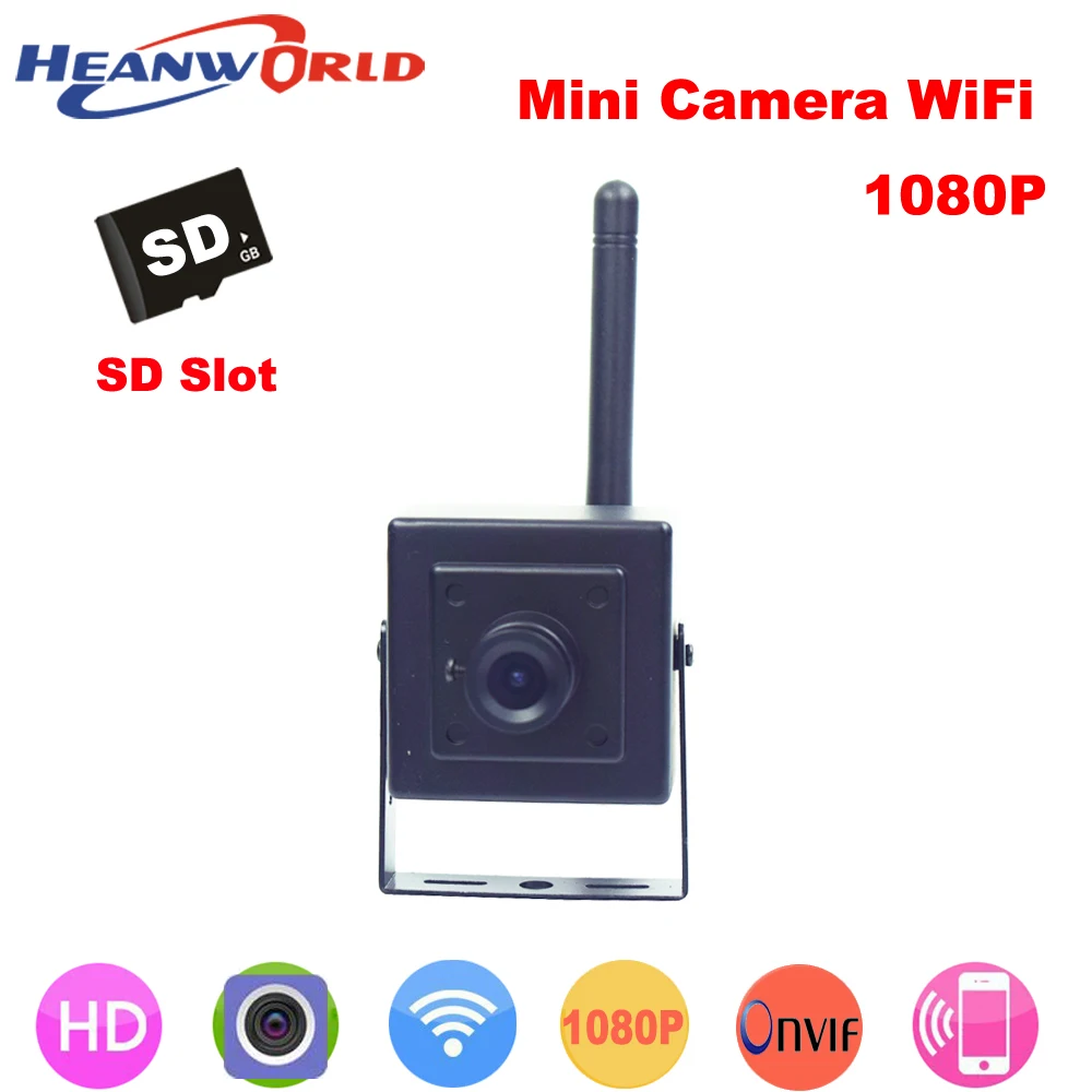 Heanworld 1080P мини IP камера wifi P2P ip Onvif HD Беспроводная системы видеонаблюдения Система