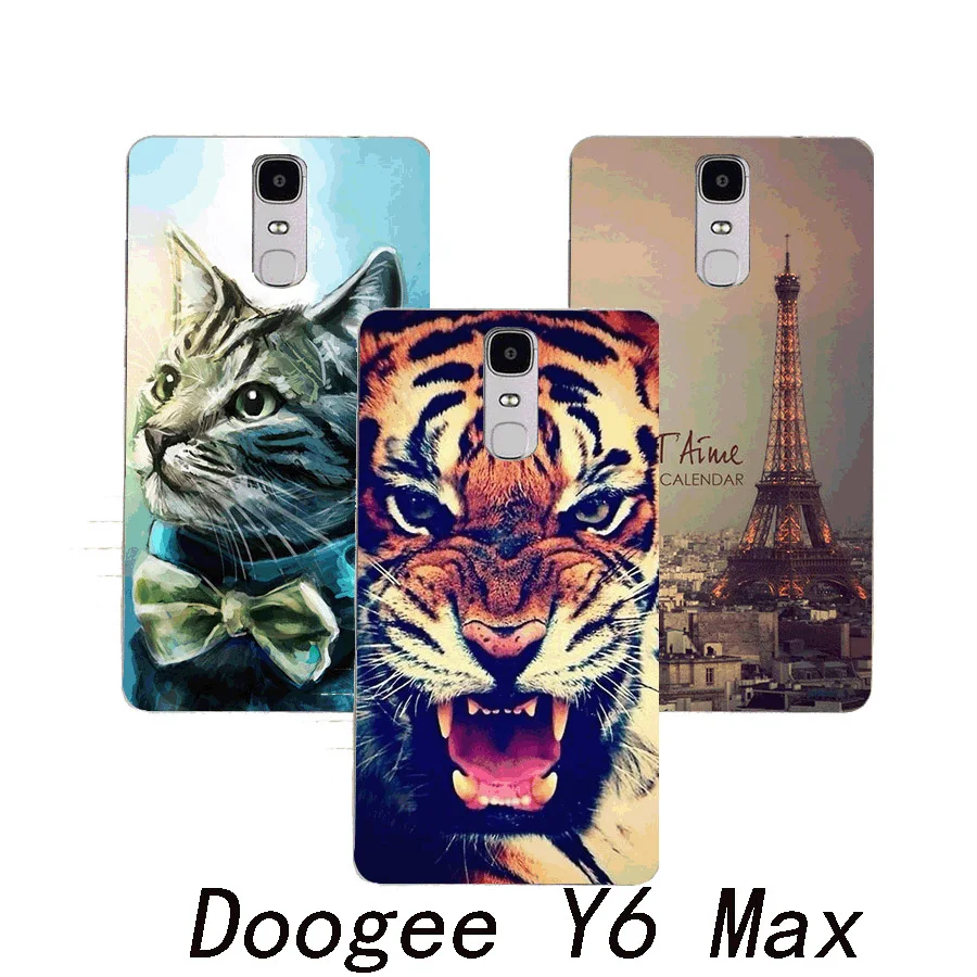 Чехол для телефона DOOGEE Y6 Max Android 6 0 5 дюйма чехол с изображением розы Эйфелевой