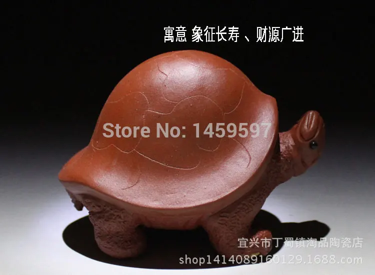 Yixing Interesting tea pet decoration crafts gift set zisha handmade petGeneral Large turtle | Дом и сад